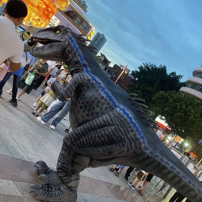 lifelike velociraptor costume