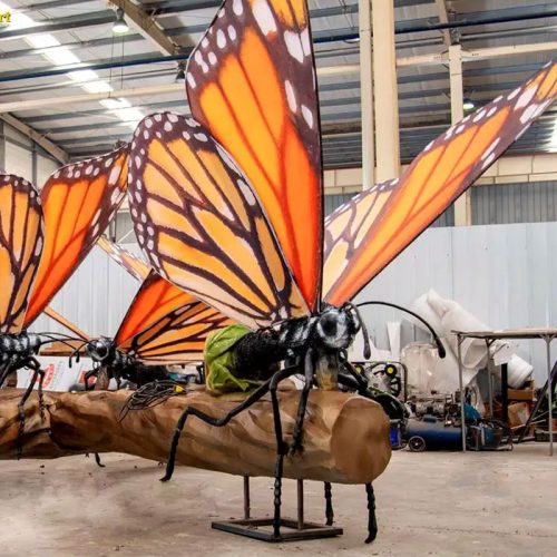 animatronic insect butterfly model