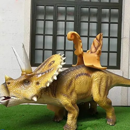 customized Electric animatronic walking dinosaur rides