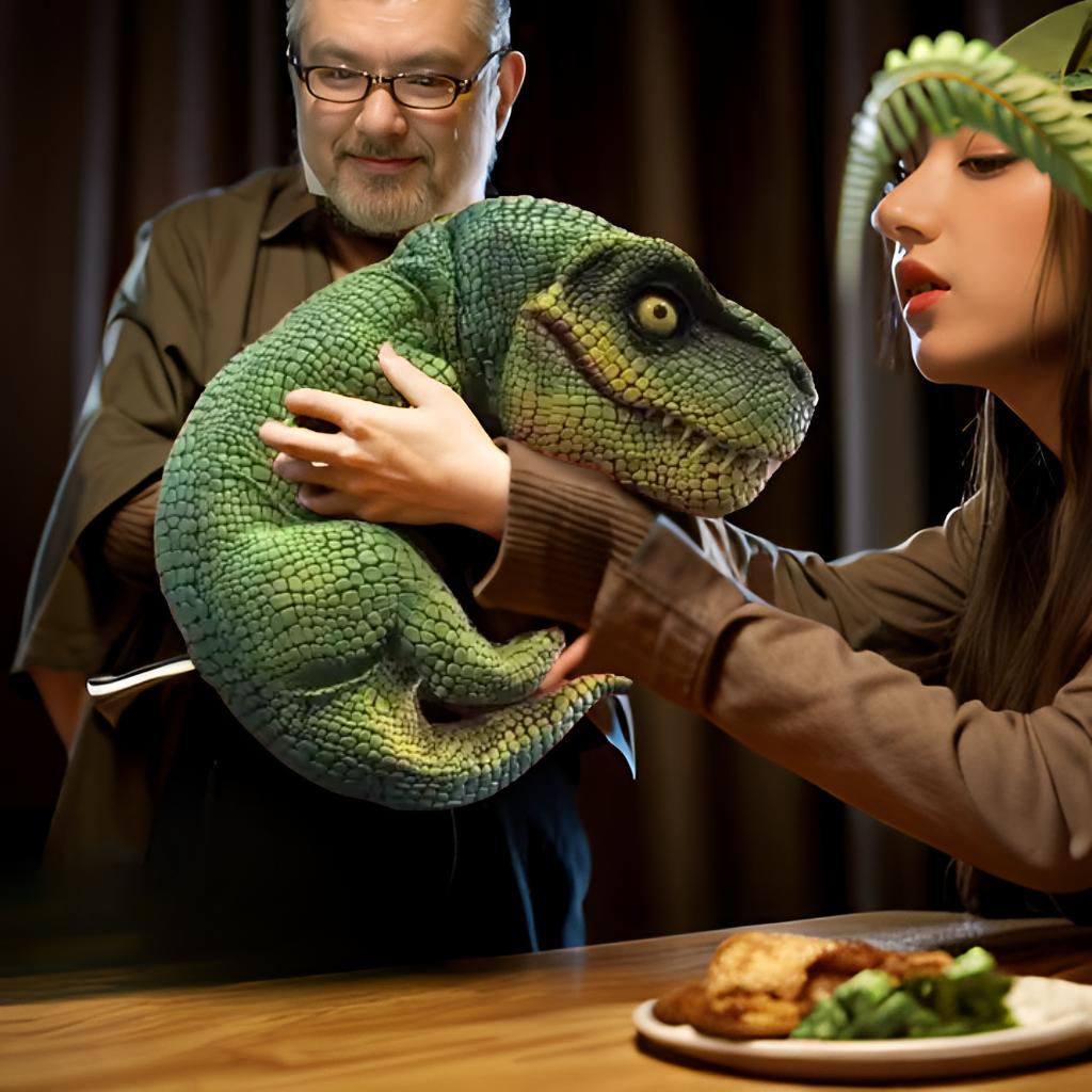dinosaur hand puppets