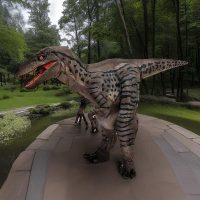 Big Raptor Dinosaur Costume​ Hidden Legs For Sale - Image 4