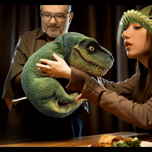 dinosaur hand puppets toy