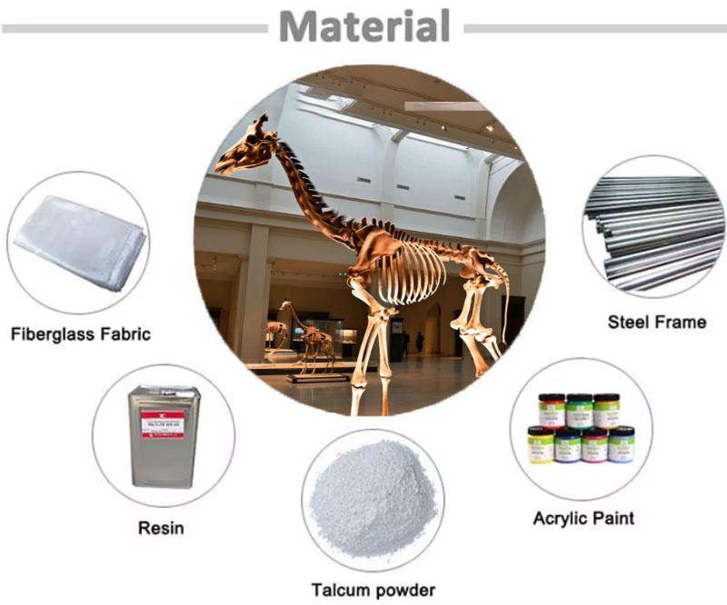 Giraffe Skeleton Materials