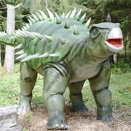 Blue Stegosaurus Dinosaur Model