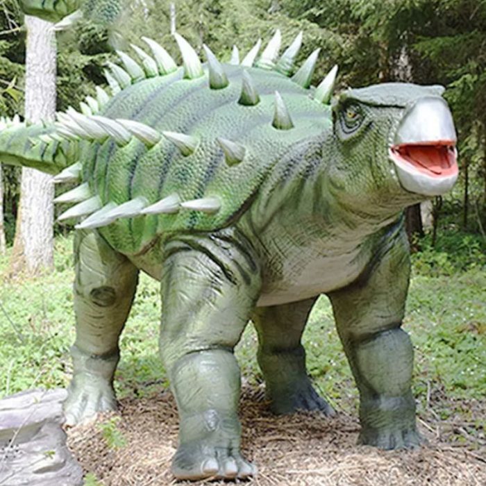 Blue Stegosaurus Dinosaur Model