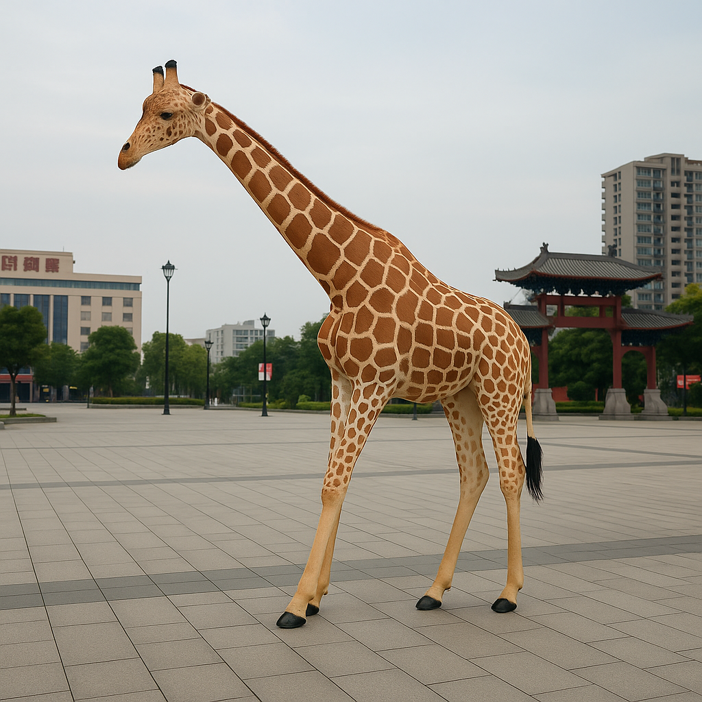realistic giraffe model