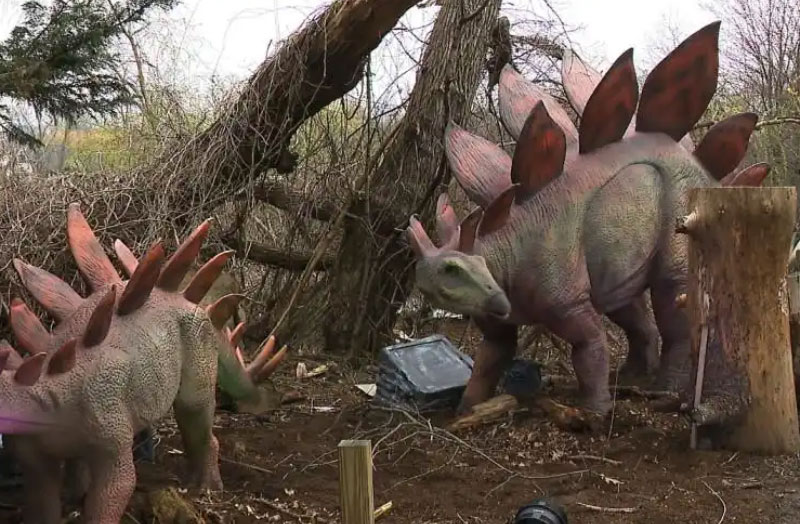 simulated dinosaurs